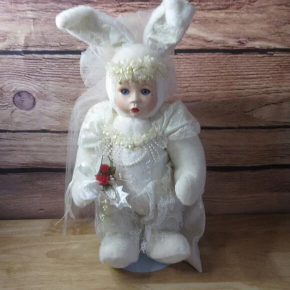 Marie Osmond Velveteen Rabbit Series 15" Porcelain Doll Posable Hands And Leg - Picture 1 of 8